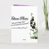 Met vriendelijke groet, bedankkaart (Achterkant)