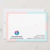 "Met vriendelijke groet" Bedankkaart (Achterkant)