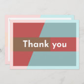 "Met vriendelijke groet" Bedankkaart (Voorkant / Achterkant)