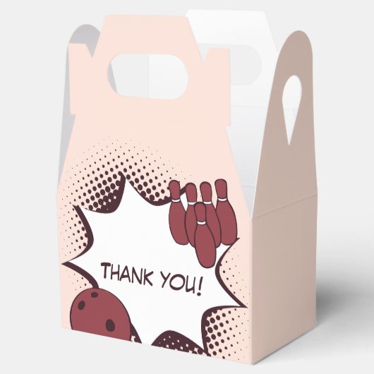 Met vriendelijke groet! Bowling Birthday Party Bedankdoosjes (Geopend)