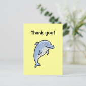 Met vriendelijke groet! (dolfijn) briefkaart (Staand voorkant)