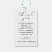 Met vriendelijke groet! Eenvoudig, elegant, wit, h Cadeaulabel (Voorkant)