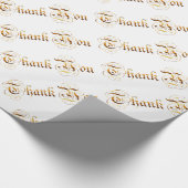 Met vriendelijke groet. gouden tekst. cadeaupapier (Hoek)