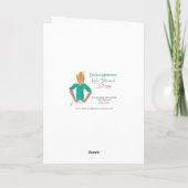 Met vriendelijke groet. Ik ben sprakeloos Bedankkaart (Achterkant)