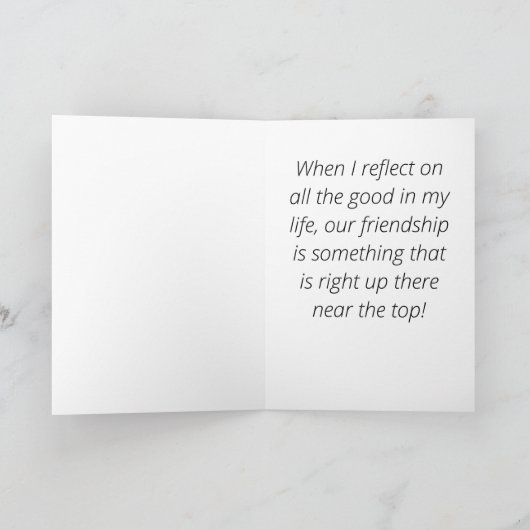 Met vriendelijke groet kaart (Binnen)