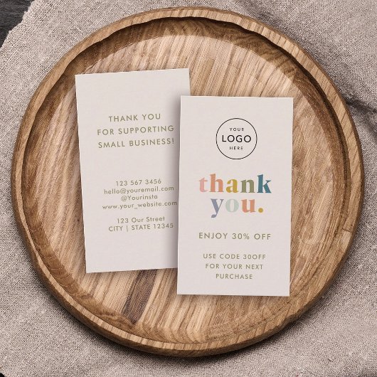 Met vriendelijke groet! Klein bedrijf Logo Moderne Kortingskaartje