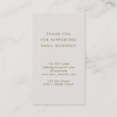 Met vriendelijke groet! Klein bedrijf Logo Moderne Kortingskaartje (Achterkant)