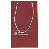 Met vriendelijke groet! Logo Motto Haarsalon QR Co Klein Cadeauzakje (Achterkant)