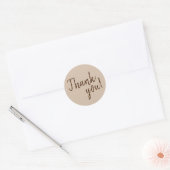 Met vriendelijke groet- ronde sticker (Envelop)