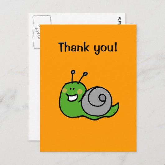 Met vriendelijke groet! (snail) briefkaart (Voorkant / Achterkant)