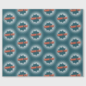 Met vriendelijke groet! Speech Bubble Blue Cadeaupapier (Vlak)