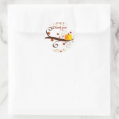 Met vriendelijke groet! -Sticker Ronde Sticker (Tas)