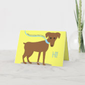 Met vriendelijke groet! Van hond Bedankkaart (Achterkant)