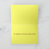 Met vriendelijke groet! Van hond Bedankkaart (Binnen)