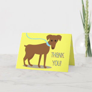 Met vriendelijke groet! Van hond Bedankkaart