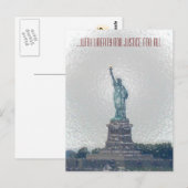 ...met vrijheid en rechtvaardigheid voor iedereen briefkaart (Voorkant / Achterkant)