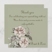 Met vrolijke harten bedankkaart (Voorkant / Achterkant)