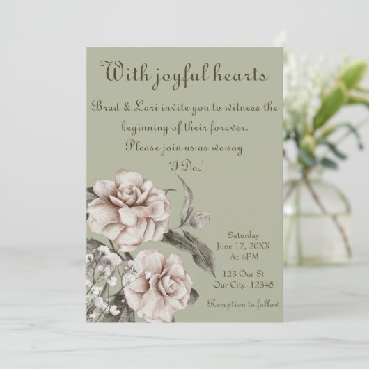 Met vrolijke harten kaart (Staand voorkant)