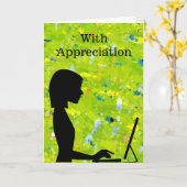 Met Waardering voor Administratieve Beroeps Kaart (Gele Bloem)