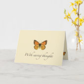 Met warme gedachten kaart (Gele Bloem)