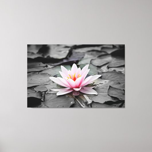 met water omwikkeld canvas afdruk (Voorkant)