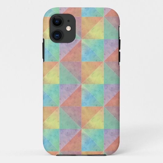 Met waterverf gevulde driehoek geometrisch patroon Case-Mate iPhone case (Achterkant)