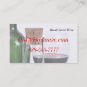 Met wijn behandelde Visitekaartjes (Achterkant)