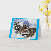 Met wilde dieren behandelde blanco kaarten (Gele Bloem)