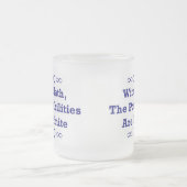 Met Wiskunde zijn de mogelijkheden oneindig Matglas Koffiemok (Center)