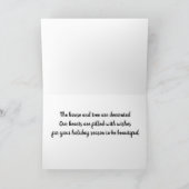 MET WISSEN INGEVOERDE HOORZITTEN VOOR MOOIE CHRIST KAART (Binnen)