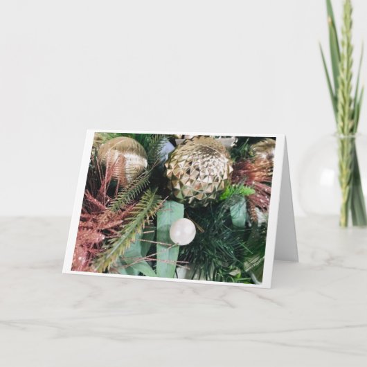 MET WISSEN INGEVOERDE HOORZITTEN VOOR MOOIE CHRIST KAART (Voorkant)