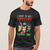 Met Xmas Socks is dit mijn kerstpajama Dachshund D T-shirt (Voorkant)