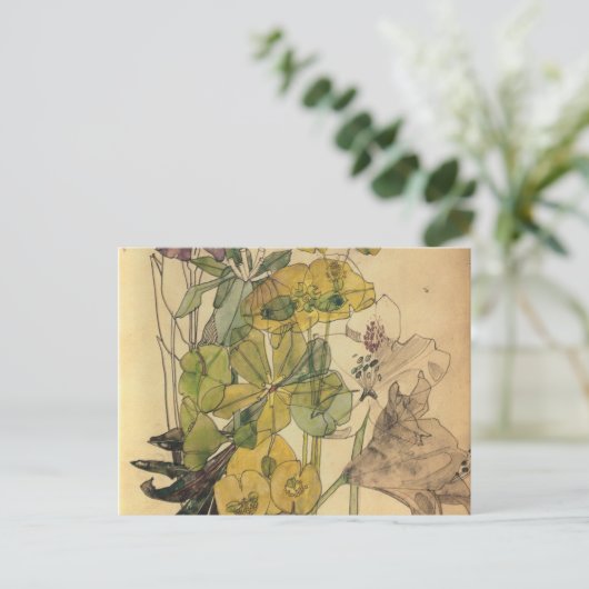 Met Yham Flowers Charles Rennie Mackintosh Briefkaart (Staand voorkant)