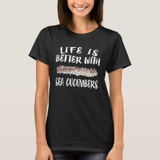 Met Zeekomkommers Dier T-shirt (Voorkant)