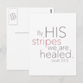 Met zijn strepen zijn we genezen. briefkaart (Voorkant / Achterkant)