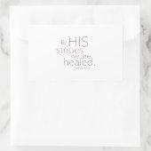 Met zijn strepen zijn we genezen. rechthoekige sticker (Tas)