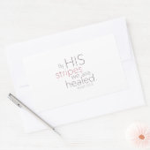 Met zijn strepen zijn we genezen. rechthoekige sticker (Envelop)