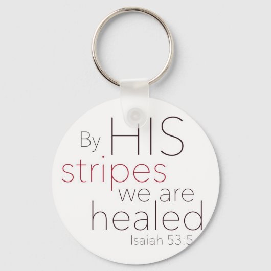 Met zijn strepen zijn we genezen. sleutelhanger (Voorkant)