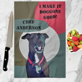 Met zoet Pitbull Lab Mix Dog wordt het goed geschi Theedoek