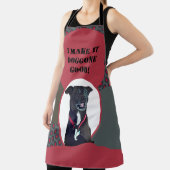 Met zoet Pitbull Lab Mix Dog wordt het goed koken Schort (Insitu)