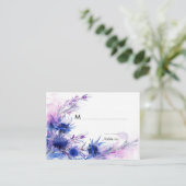 Met zoete tekst op achterkant💙Cornflower Reverie Plaatskaartje (Staand voorkant)