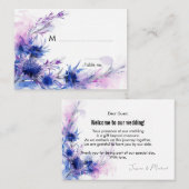 Met zoete tekst op achterkant💙Cornflower Reverie Plaatskaartje (Voorkant / Achterkant)