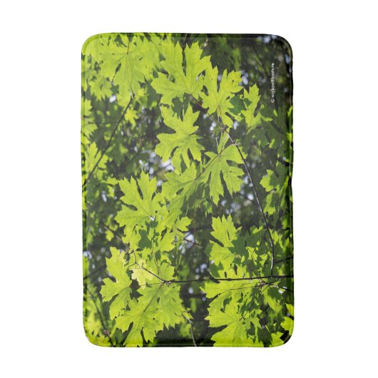 Met zondeklapte bladeren in het bos badmat (Voorkant Verticaal)