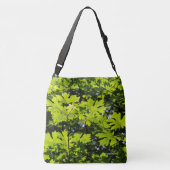 Met zondeklapte bladeren in het bos crossbody tas (Achterkant)