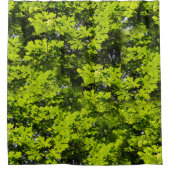 Met zondeklapte bladeren in het bos douchegordijn (Voorkant)