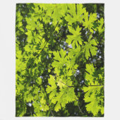 Met zondeklapte bladeren in het bos fleece deken (Voorkant)