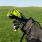 Met zondeklapte bladeren in het bos golfheadcover (Insitu)