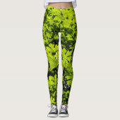 Met zondeklapte bladeren in het bos leggings