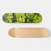 Met zondeklapte bladeren in het bos persoonlijk skateboard (Horizontaal)
