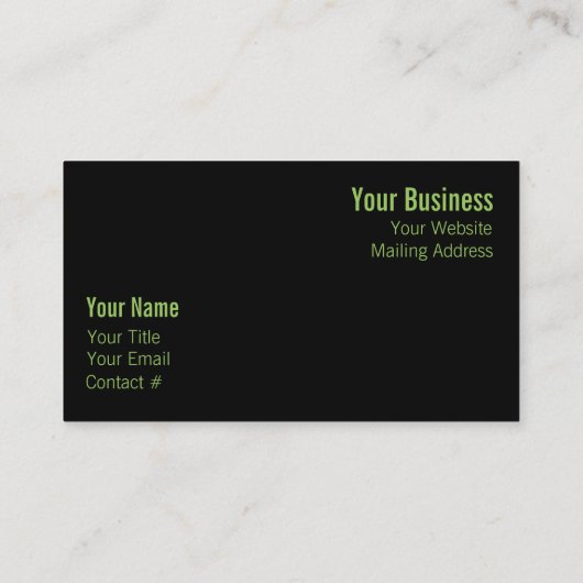 Met zondeklapte bladeren in het bos visitekaartje (Achterkant)